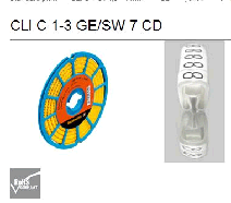 魏德米勒(WEIDMULLER)　標(biāo)記號(hào)　CLI C 1-3 GE/SW 7 CD