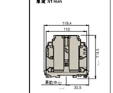 ABB(ABB)　接线端子　D150/31.D10