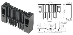 魏德米勒(WEIDMULLER)　PCB产品　BVL 7.62HP/07/180SFI 3.5SN BK BX