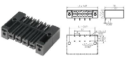 魏德米勒(WEIDMULLER)　PCB产品　BVL 7.62HP/07/90SFI 3.5SN BK BX