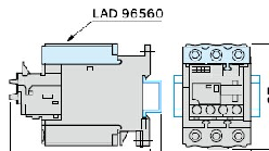 施耐德(SCHNEIDER)　接触器辅助触头　LA-D96560C
