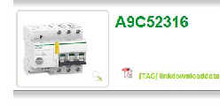 施耐德(SCHNEIDER)　微型斷路器　A9C52316