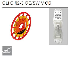 魏德米勒(WEIDMULLER)　标记号　CLI C 02-3 GE/SW Y CD