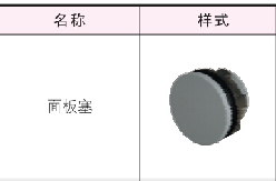 上海二工(APT)　按钮/指示灯附件　AD F19_AD F19面板塞