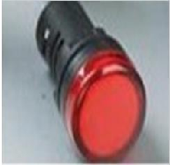 科耐达(KND)　按钮/指示灯附件　AD127-22A 红 AC/DC110V
